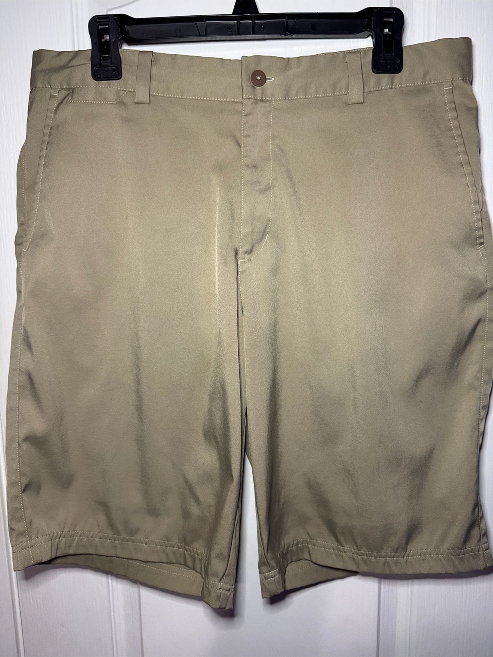 Nike Men's Khaki Flat-Front Shorts